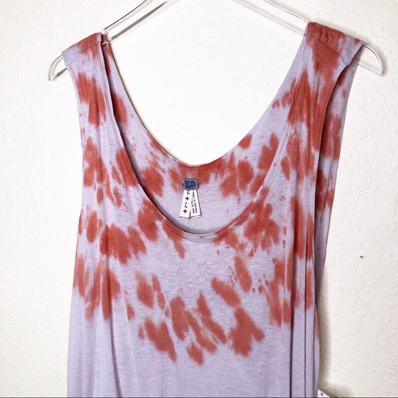 Free People | NWT Orange Spot Flowy Tank Size L - Picture 2 of 8